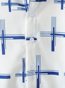 SHEIN Bộ đồ trẻ em trai thường ngày, áo sơ mi ngắn tay cổ in hình địa lý và quần dài Bộ đồ trẻ em trai thường ngày Bộ quần áo bé trai Bộ đồ hai mảnh cho bé trai - Nhiều màu - Xem 6