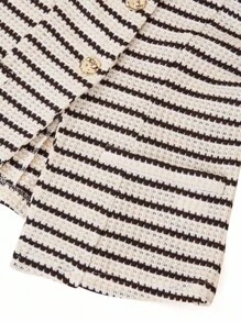 Ellevyn Casual Striped Sleeveless Crop Top For Summer,Back To School Fall Women Blouse,Going Out Tops Women Summer Work