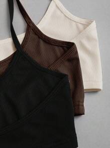 EgrlEra Sexy Solid Crop Halter Top, Summer - Multicolor - View 3