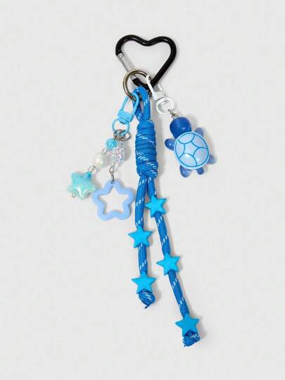 Fairycore 1pc Ocean Style Sea Turtle & Pentagram Handbag Charm