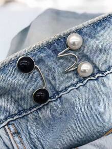 1pc Adjustable Waist Buckle Extender Set, Jeans Extender Waist Extender Button, For Pants Adjustable Jean Button Perfect Fit, Instant Button