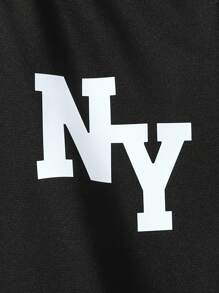 SHEIN Tween BoysCasual Loose Fit Letter Print Hoodie & Sweatpants 2pcs Set, Suitable For Leisure, School, Sports Wear Chic Outfits For Autumn/Winter Fall