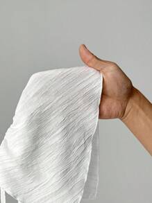 SHEIN EZwear 2 Pieces Outfits Tie Up Halter Neck Backless Tank Top And Wide Leg Drawstring Pants Set Clubwear, Vacation Outfits Women, Beach Outfits For Woman, Rave Outfits, Hawaii Outfits Women Island Vacation Outfits - White - View 8