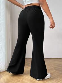 SHEIN EZwear بنطلون بدلة نسائي واسع بسيط للاستخدام اليومي، مناسب للتخرج والعودة إلى المدرسة وملابس المعلمات في فصلي الخريف والشتاء