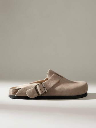 Solecia Damen einstellbare Schnallen Flache Mule Slip-On Loafer für den täglichen Gebrauch