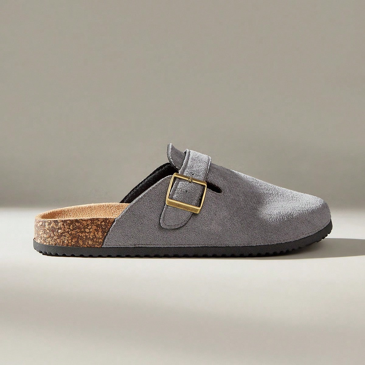 Sandalias de plataforma de moda para mujer con punta redonda y hebilla cuadrada