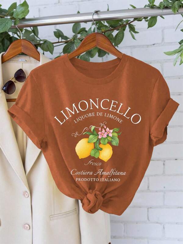 Calvaya Camiseta Limoncello, Camiseta con Limones de la Amalfitana en Italia