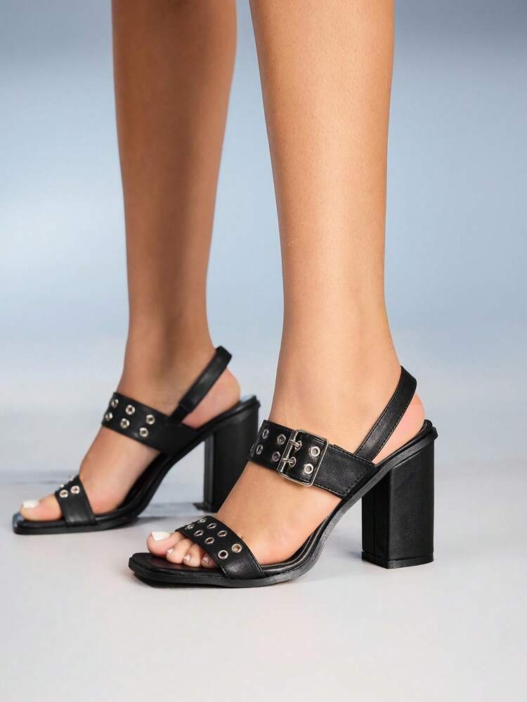CUCCOO GRLICON Women's High Heel Sandals, Y2K Style, Punk Rock, Biker, Cool Girl, Suitable For Halloween, Christmas, Party