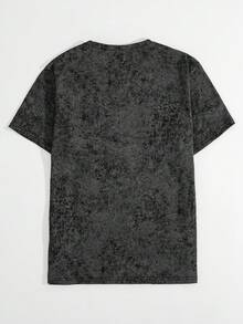 Heart & Letter Graphic Tee - Black - View 2