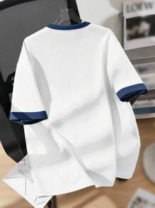 SHEIN EZwear Casual Floral Print Round Neck Loose Fit Plus Size Women T-Shirt, Cute Style Suitable For Summer, Beach Vacation, Graduation Season, Y2K,Back To School Suitable For Going Out