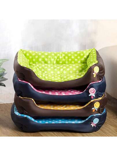 1pc Versatile Pet Bed, Soft & Comfortable Pet Nest, Waterproof Oxford Cloth Cat/Dog Bed Suitable For Small & Medium Pets, All Seasons