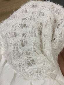 INAWLY Áo ba lỗ chữ A nhiều lớp màu trơn cỡ lớn cho nữ - trắng - Xem 6