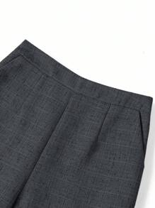 Ellevyn Sleeveless Top And Long Pants Suit, Minimalist Commute & Outing Elegant Linen-Feel Set