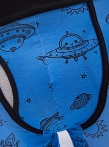 Set de 4 bóxers para adolescentes con estampado espacial - Multicolor - Ver 4