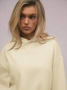 MUSERA Áo Hoodie Rộng Rãi, Dáng Thoải Mái, Vai Rủ, Áo Sweatshirt Thích Hợp Cho Mùa Hè Trở Lại Trường Học, Ấm Áp, Dễ Thương, Thường Ngày, Phong Cách Đường Phố Y2K, Tủ Đồ Cơ Bản, Màu Vàng, Mùa Xuân, Kỳ Nghỉ, Lễ Phục Sinh - Vàng nhạt - Xem 5