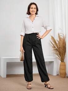 Miaspire Women's Casual Sun-Protective Trousers
Autumn Women's Drawstring Hem To Prevent UV Rays
Women's Daily Outing Clothes Women's Holiday Clothes
Women's Modest Pants
Women's Teacher Outfits For Women - Black - View 5