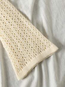 SHEIN 青少年女孩露肩结边罩衫连衣裙（不含比基尼）夏季