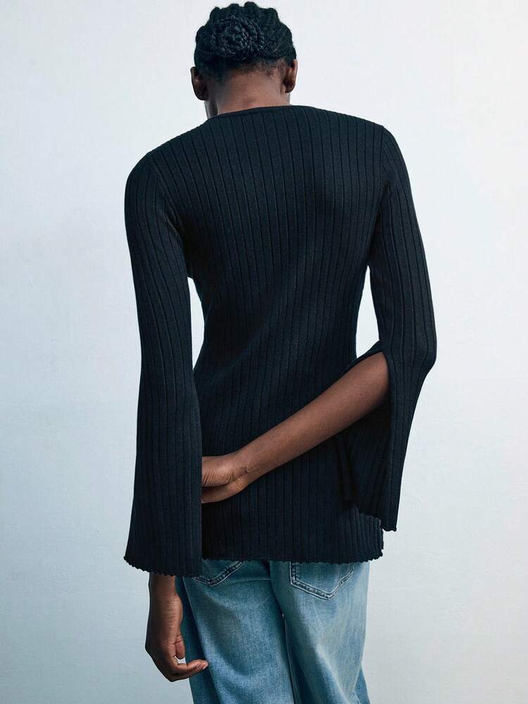 SHEIN Maija 女性ファッションカジュアルメタルバックルアーバンミニマリストアンチピリングニットセーター リブシャツ ニットトップ レディースニットトップス カーディガン クロップド リブニットトップ リブカーディガン クロップドカーディガン ボタンカーディガン 外出用トップス 秋 女性 セクシー コンサート デートナイト 秋 冬 外出用トップス ハロウィン