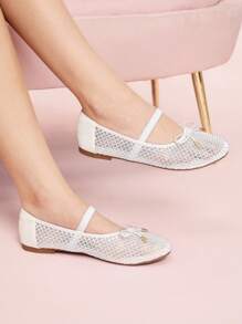 CUCCOO DOLLMOD Women's Mesh Casual Comfortable Breathable Fashion Versatile Flats - White - View 4