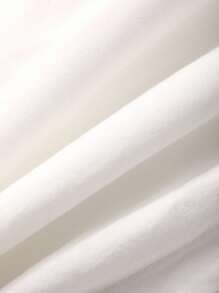 DAZY Áo cánh dài tay cổ xéo ve ôm màu trơn dành cho nữ, thường ngày thanh lịch, mùa thu - trắng - Xem 8