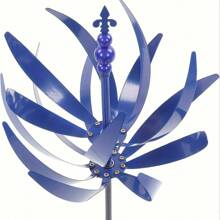 1 件金属风转器 - 旋转花园和庭院装饰，无需电池，户外装饰，大型风转器，花卉，花园装饰 - 彩色 - 查看 15