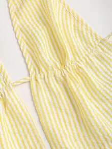 Sweetra Women's New Spring/Summer Textured Strappy Cropped Halter Top And Wide Leg Pants Suit, Suitable For Travel And Holiday - Multicolor - View 4