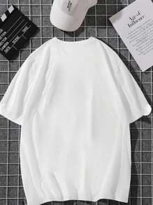 INAWLY 女士夏季超大浣熊图案圆领短袖宽松休闲 T 恤图案 T 恤女式上衣 - 白色 - 查看 2