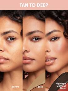 SHEGLAM All About That Face Multifunctional Face Palette-Mocha Sculpt All About That Face Multifunctional Face Palette-Mocha Sculpt 12-Color Glowy Finish 3-In-1 Multi-Use Palette Blendable Concealer Base Blush Contour Highlighter Corrector Cover Acne Spot High Coverage Non-Fading Flawless Portable Face Makeup Brand Beauty Makeup Face Paint Cosmetic For Women Girls Perfect For Winter Spring Ideal For Y2K Fancy Fashion Suitable For Birthday Gift Party Ready Best Color - Mocha Sculpt - View 5