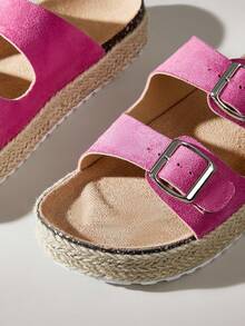 Solecia CUCCOO Damen Mode Plateau-Sandalen für Urlaub & Strand