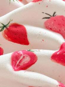 SHEIN 新生女婴可爱百搭粉色心形连体衣，夏季 - 彩色 - 查看 6