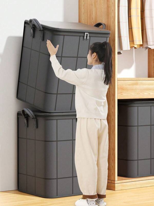 Heavy Duty Storage Bags Extra Thick PVC Zip Closure Moisture Proof Organizers Space Saving Vacuum Compression Moving Home Organization Blanket Closet Essentials