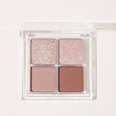 SHEGLAM 宇宙水晶眼影四色霧面閃光眼影盤中性色調金玫瑰紫紅色閃亮閃光持久超級色素光滑可混合眼影棕色眼影 品牌 美容 化妝 化妝品 適合女性與女孩 完美搭配夏季春季 Y2K 時尚 流行 生日 母親節禮物 假期 派對準備就緒 最佳顏色