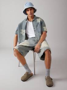 SHUZIA Zuecos con plantilla de corcho con puntera redonda, correa con hebilla y soporte de arco cómodo para hombres