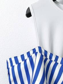 Calvaya Plus Size Women Casual Fashion Personalized Versatile Elegant 2 In 1 Color Blocking Shirt Fall Cloth For Women - Multicolor - View 3