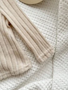3pcs/Set Baby Girls Knitted Solid Color Turtleneck Long Sleeve Autumn Winter Top Undershirt, Casual - Multicolor - View 4