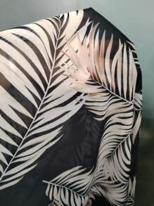 Swim Lushoire 女士热带印花罩衫 - 黑色 - 查看 6