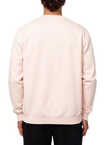 Champion Men's Crew Neck Long Sleeve Casual Embossed Drop Shoulder Sweatshirt - Pink - View 2