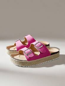 Solecia CUCCOO Damen Mode Plateau-Sandalen für Urlaub & Strand