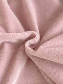 SHEIN Genkimix Kids 2 件年轻女孩简约时尚休闲荷叶边拼接长袖上衣和裤子睡衣套装女童睡衣套装荷叶边睡衣套装粉色睡衣套装返校时尚 - 淡紫色 - 查看 6