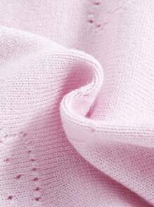 SHEIN Newborn Baby Boy Cute Bear Pattern Knit Casual Crew Neck Long Sleeve Cardigan Sweater,In Fall/Winter