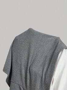 SHEIN MOD Top bandeau con nudo gris para mujer, look de regreso a clases, top tubo tejido - Gris - Ver 5
