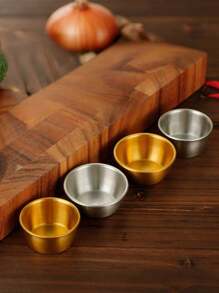 1/12 件不锈钢酱料蘸酱碗，45 毫升迷你调味杯，可重复使用的调味盘，适合家庭和餐厅使用，圣诞礼物