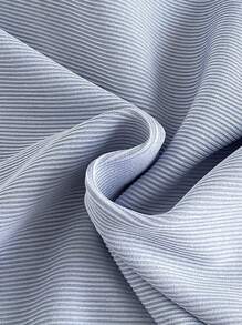 SHEIN 2 pièces Ensemble pour jeunes filles, débardeur uni abricot avec bordure bleue et col blanc à fleurs, débardeur à dos nageur avec fermeture à boutons