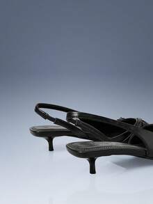 CUCCOO GRLICON Women's Fashion Black Punk Style High Heel Pumps