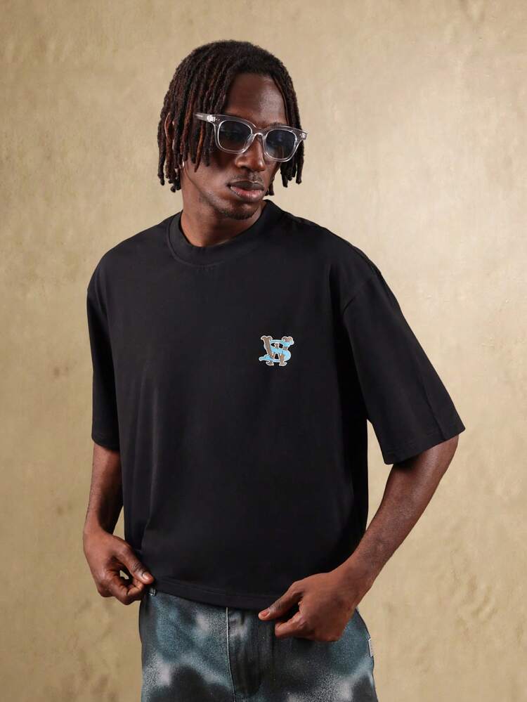 Oversized Studio T Shirt With Graphic Print