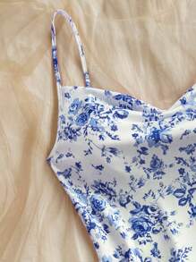 Soleia Vacation Draped Neck Cami Dress,Summer Dresses For Women,Pastel Dresses For Women