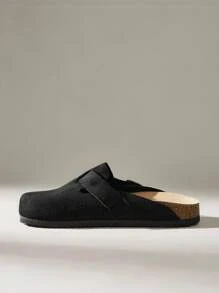 Solecia 女士休闲百搭简约平底拖鞋 - 黑色 - 查看 3