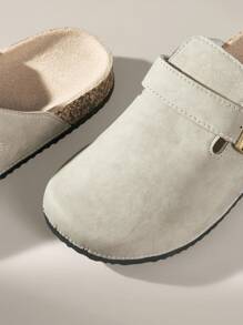 Solecia 女士时尚厚底方形扣一脚蹬拖鞋，配套女鞋