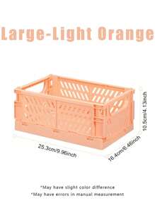 Foldable Storage Basket Collapsible Desktop Organizer With Handles Pastel & Vibrant Colors Plastic Storage Bin For Study Essentials Home Organization Room Decor Space Saving Shelf Organizer Table Tidy Must Have Household Organizers Multi-Use Decor Dorm Room Essentials Back To School Organization