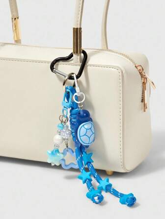 Fairycore 1pc Ocean Style Sea Turtle & Pentagram Handbag Charm